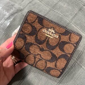 Coach Dark Brown Leather Wallet